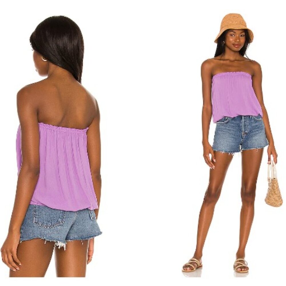 Indah Gemma Strapless Top Size M/L in Violet - Picture 2 of 3